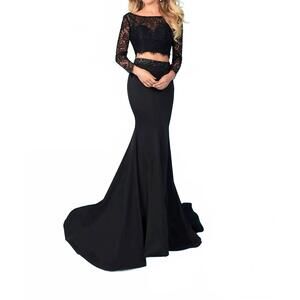 NEW TIFFANY DESIGNS women's prom dress in black